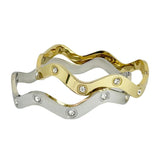Stylish Stainless Steel Women's Bracelet with Zircon