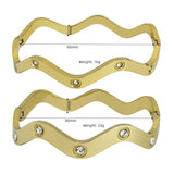Stylish Stainless Steel Women's Bracelet with Zircon