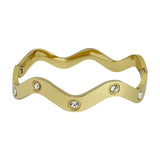 Stylish Stainless Steel Women's Bracelet with Zircon