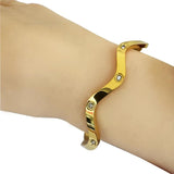 Stylish Stainless Steel Women's Bracelet with Zircon