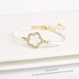 Zirconia Stone Flower Bracelet for Women Party Jewelry