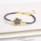 Zirconia Stone Flower Bracelet for Women Party Jewelry