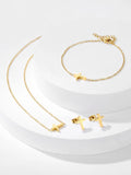Butterfly Stainless Steel Jewelry Set - Women's 3-Piece Set