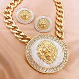 Royal Lion Head Jewelry Set for Everyday Wear