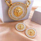 Royal Lion Head Jewelry Set for Everyday Wear