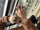 Coffin Mummy Ring Stainless Steel Punk Biker Style Size 7-13