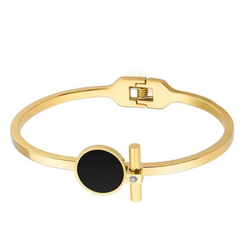 Circular Bracelet Women Stainless Steel Bracelets Set Summer Jewelry Accessory