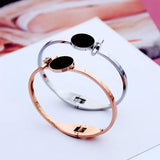 Circular Bracelet Women Stainless Steel Bracelets Set Summer Jewelry Accessory