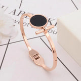 Circular Bracelet Women Stainless Steel Bracelets Set Summer Jewelry Accessory