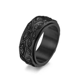 Vintage Devil's Eyes Rotatable Ring Men's Titanium Steel Hand Jewelry
