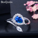 Royal CZ Water Drop Stone Rings for Women R065