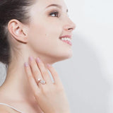 Royal CZ Water Drop Stone Rings for Women R065