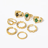 316L Stainless Steel Vintage Open Ring For Women Girl