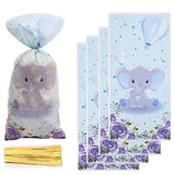 25/50pcs Elephant Jungle Animals Candy Bags - Party Safari Birthday Decoration