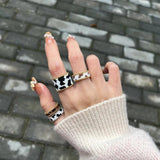 Animal Print Rings Sets Jewelry Accessory Woman Wedding Set
