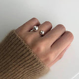 Bilandi Jewelry Open Ring Simply Hot Metallic Geometric Women Gift