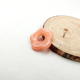 30 PCS 27mm Resin Hollow Out Flowers Earring Accessories Pendant Connectors