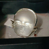 Baby Face Adjustable Open Rings Alloy Material Jewelry Gift for Girls