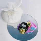 Acrylic Rainbow Beads Harajuku Vintage Rings Charms 90s Y2K Jewelry