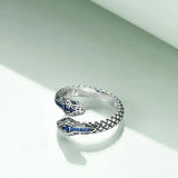 Exaggerated Reptile Snake Fashion Ring