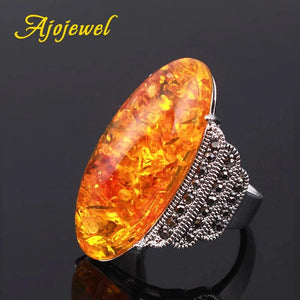 Vintage Light Green/Dark Green/Red Stone Ring For Women