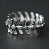 Fish Bone Ring Stainless Steel Men Boys Punk Ring