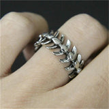 Fish Bone Ring Stainless Steel Men Boys Punk Ring