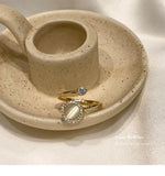 Opal Anti Stress Anxiety Rings Rotatable Spinner Necklace Bracelet