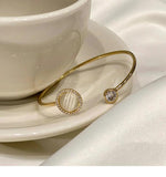 Opal Anti Stress Anxiety Rings Rotatable Spinner Necklace Bracelet