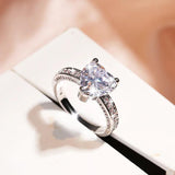 Women's Double-layer Ring Heart Shape Two-piece Jewelry