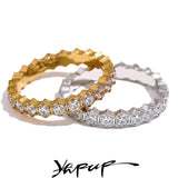 CZ Bling SS Classic Thin Ring Wedding Jewelry