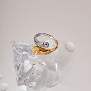Youthway 18K Stainless Steel Colorblock Cross Ring