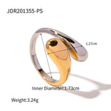 Youthway 18K Stainless Steel Colorblock Cross Ring