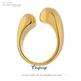 Geometric Open Ring Minimalist Statement Jewelry