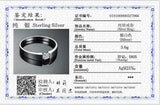 Unisex Allergy Tibetan Silver Ring with Zirconia Solitaire Wedding Band
