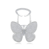 Teen Butterfly Wedding Rings, CZ Jewelry for Christmas Party