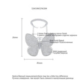 Teen Butterfly Wedding Rings, CZ Jewelry for Christmas Party