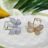 Teen Butterfly Wedding Rings, CZ Jewelry for Christmas Party