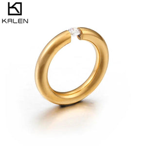 Stainless Steel & Cubic Zirconia Finger Rings for Women