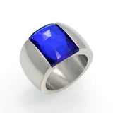 Stainless Steel Ring For Women Austrian Crystal Green Red Stone Ring