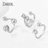 Ladies Engagement Shining CZ Love Ring FSRP2223