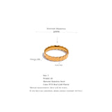 Stainless Steel Round Texture Ring Charm Jewelry
