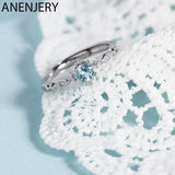 Silver Zircon Open Ring For Women Hot-Selling Jewelry