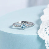 Silver Zircon Open Ring For Women Hot-Selling Jewelry