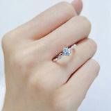 Silver Zircon Open Ring For Women Hot-Selling Jewelry