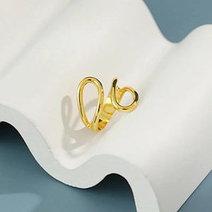 Foxanry Silver Finger Rings Hollow Geometry Jewelry for Women
