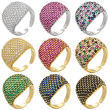 Silver Crystal Ring for Women CZ Zircon Jewelry