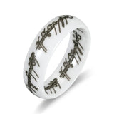 Arrival Ceramic Rings For Women With Letter Wedding Ring
