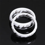 Arrival Ceramic Rings For Women With Letter Wedding Ring