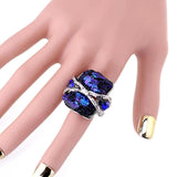 KAYMEN Statement Wedding Ring Antique Bronze Elastic Vintage Women
